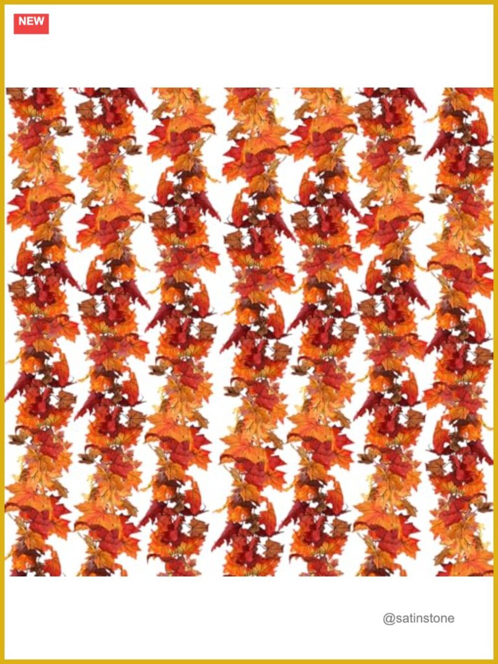 14 Pack Fall Leaf Garland 82.6Ft Artificial Maple Vines Thanksgiving Home Decor